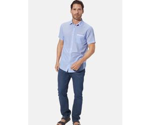 Kurzarmhemd BABISTA "Doppelpack Hemd THARIN", Herren, Gr. XL, weit, weiß (weiß hellblau), Obermaterial: 100% Baumwolle CO., Hemden (89663416-XL) weiß hellblau