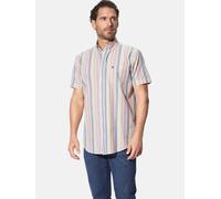 Kurzarmhemd BABISTA "Kurzarmhemd ELVARIN", Herren, Gr. XXL, weit, weiß (rot gestreift), Obermaterial: 100% Baumwolle CO., Hemden (55241736-XXL) rot gestreift