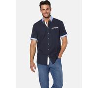 Kurzarmhemd BABISTA "Kurzarmhemd FLOREVETTO", Herren, Gr. XL, weit, blau (dunkelblau), Obermaterial: 100% Baumwolle CO., Hemden (43629410-XL) dunkelblau