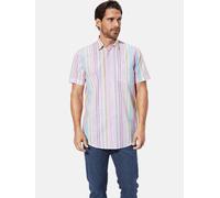 Kurzarmhemd BABISTA "Kurzarmhemd MELOR", Herren, Gr. M, weit, weiß (rosa gestreift), Obermaterial: 100% Baumwolle CO., Hemden (96866666-M) rosa gestreift