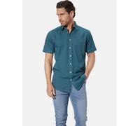 Kurzarmhemd BABISTA "Kurzarmhemd NAPOLEO", Herren, Gr. M, weit, blau (petrol gestreift), Obermaterial: 100% Baumwolle CO., regular fit, Kurzarm, Hemden (62731006-M) petrol gestreift