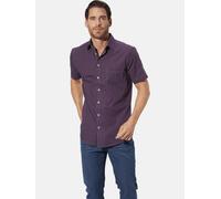Kurzarmhemd BABISTA "Kurzarmhemd NAPOLEO", Herren, Gr. M, weit, lila (dunkellila gestreift), Obermaterial: 100% Baumwolle CO., regular fit, Hemden (62467310-M) dunkellila gestreift