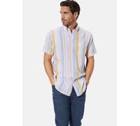 BABISTA Regular Fit Leinenhemd weiss, Gestreift