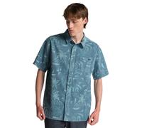 Kurzarmhemd BILLABONG "Solana Cord", Herren, Gr. L, US-Größen, blau, Obermaterial: 100% Walkfrottier;, Hemden (69879367-L) blau