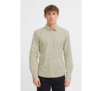 Kurzarmhemd BLEND "BHAgge", Herren, Gr. L, US-Größen, beige (bleached sand), Web, 100% Baumwolle, gemustert, slim fit normal, ohne Ausschnitt, 2-Knopf-Manschette, Hemden, Stilvolles Langarmhemd (33939