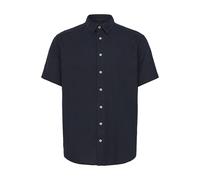 Kurzarmhemd BLEND "BHBOBBY LINEN S/S", Herren, Gr. M, N-Gr, salute, Web, Obermaterial: 55% Leinen, 45% Viskose, unifarben, regular fit, Hemden (46735453-M) salute