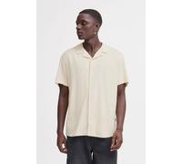 Kurzarmhemd BLEND "BHBOBBY Shirt cuba", Herren, Gr. XXL, US-Größen, beige (bleached sand), 55% Leinen, 45% Viskose, unifarben, Basic, regular fit normal, ohne Ausschnitt, gerader Abschluss, Hemden, Lä