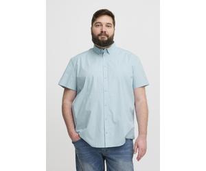 Kurzarmhemd BLEND "BHBShirt", Herren, Gr. 6XL, US-Größen, blau (cashmere blau), Web, 98% Baumwolle, 2% Elasthan, unifarben, regular fit normal, ohne Ausschnitt, Aufschlag, Hemden, Stilvolles Kurzarmhe