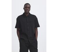 Kurzarmhemd BLEND "BHFILLIP SHIRT", Herren, Gr. XXL, N-Gr, schwarz beauty, Web, Obermaterial: 100% Baumwolle, unifarben, regular fit, Hemden (87140948-XXL) schwarz beauty