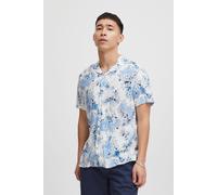 Kurzarmhemd BLEND "BHShirt", Herren, Gr. XL, US-Größen, marineblaus, 100% Viskose, gemustert, regular fit normal, ohne Ausschnitt, eingesetzt, Hemden, Stilvolles Hemd mit kurzen Ärmeln (45654712-XL) m