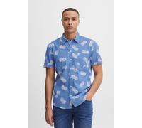 Kurzarmhemd BLEND "BHShirt", Herren, Gr. XL, US-Größen, regatta, Web, 100% Baumwolle, gemustert, slim fit normal, ohne Ausschnitt, Hemden, Stilvolles Hemd mit kurzen Ärmeln (27523739-XL) regatta