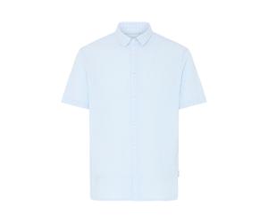 Kurzarmhemd BLEND "Kurzarmhemd BHBarny", Herren, Gr. L, N-Gr, blau (faded denim), Obermaterial: 98% Baumwolle CO. 2% Elasthan EL., Hemden (16784556-L) faded denim