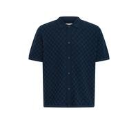 Kurzarmhemd BLEND "Kurzarmhemd BHDeven", Herren, Gr. XXL, N-Gr, blau (salute), Obermaterial: 60% Baumwolle CO. 40% Polyester PES., Hemden (41897566-XXL) salute