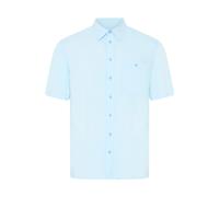 Kurzarmhemd BLEND "Kurzarmhemd BHShirt", Herren, Gr. S, N-Gr, blau (blau frost), Obermaterial: 100% Viskose CV., Hemden (48749436-S) blau frost