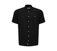 Kurzarmhemd BLEND "Kurzarmhemd BHShirt", Herren, Gr. S, N-Gr, schwarz, Obermaterial: 100% Viskose CV., Hemden (57114740-S) schwarz