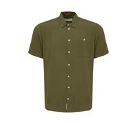 Kurzarmhemd BLEND "Kurzarmhemd BHShirt", Herren, Gr. XL, N-Gr, grün (olive night), Obermaterial: 100% Viskose CV., Hemden (69212956-XL) olive night
