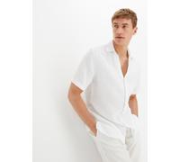 Kurzarmhemd BONPRIX, Herren, Gr. 41/42 (L), N-Gr, weiß, Obermaterial: 100% Baumwolle, unifarben, regular fit, Hemden Kurzarmhemd, regular fit Passform, aus reiner Baumwolle, unifarben, Kentkragen (127