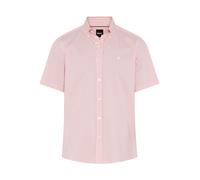 Kurzarmhemd BOSS, Herren, Gr. M, N-Gr, light, pastel pink686, Web, Obermaterial: 72% Baumwolle, 24% Polyamid, 4% Elasthan, unifarben, regular fit normal, Rundhals, abgesteppte Kante, Hemden, Button-do
