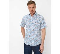 Kurzarmhemd BRAX "Style HARDY", Herren, Gr. L, Normalgrößen, dunkelblau, Web, 97% Baumwolle, 3% Elasthan, Hemden (94553763-L) dunkelblau