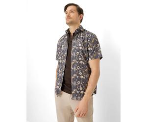 Kurzarmhemd BRAX "Style HARDY", Herren, Gr. XL, Normalgrößen, beige, Web, 100% Baumwolle, Hemden (93309939-XL) beige