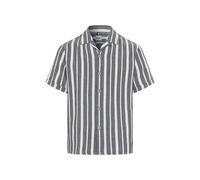 Kurzarmhemd BRAX "Style LEO", Herren, Gr. M, Normalgrößen, navy, Web, 100% Baumwolle, Hemden (48563044-M) navy