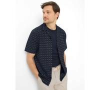 Kurzarmhemd BRAX "Style LEO", Herren, Gr. XXL, Normalgrößen, dunkelblau, Web, 100% Baumwolle, Hemden (74794022-XXL) dunkelblau