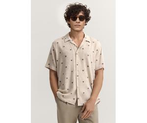 Kurzarmhemd BUGATTI, Herren, Gr. S, Normalgrößen, 90, braun, Canvas, 60% Baumwolle, 38% Viskose, 1% sonstige Fasern, 1% Polyester, unifarben, normal, Hemden, Modern Fit aus einem Baumwollmix (44461618