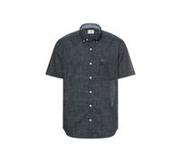Camel Active Kurzarmhemd Herren – 100% Baumwolle, Button-Down-Kragen, meliert – Dunkelblau Gr. M