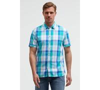 Kurzarmhemd CAMP DAVID, Herren, Gr. 4XL, Normalgrößen, bunt (island grün), Web, Material: 100% Baumwolle, figurbetont normal, Umschlagsaum, Hemden, mit Webstruktur (23943268-4XL) island grün