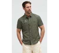 Kurzarmhemd CAMP DAVID, Herren, Gr. 4XL, Normalgrößen, grün (grün olive), Web, Material: 100% Baumwolle, regular fit normal, gerader Abschluss, Hemden, aus Baumwolle (19221627-4XL) grün olive