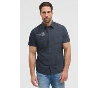 Kurzarmhemd CAMP DAVID, Herren, Gr. XL, Normalgrößen, faded navy, Web, Material: 100% Baumwolle, regular fit normal, gerader Abschluss, Hemden, aus Baumwolle (11067601-XL) faded navy