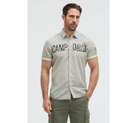 Kurzarmhemd CAMP DAVID, Herren, Gr. XXL, Normalgrößen, grün olive, Web, Material: 100% Baumwolle, figurbetont normal, Umschlagsaum, Hemden, mit Kentkragen (72813451-XXL) grün olive