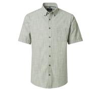 Kurzarmhemd CASAMODA "CASAMODA Freizeithemd Kurzarm gestreift", Herren, Gr. XXL, Normalgrößen, grün, 100% Baumwolle, gestreift, lässig geschnitten, Hemden (47218762-XXL) grün