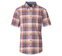 Kurzarmhemd CASAMODA "CASAMODA Freizeithemd Kurzarm kariert", Herren, Gr. L, Normalgrößen, braun (hellbraun), 100% Baumwolle, kariert, comfort fit, Hemden (14550651-L) hellbraun