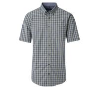 Kurzarmhemd CASAMODA "CASAMODA Freizeithemd Kurzarm kariert", Herren, Gr. L, Normalgrößen, grün, 100% Baumwolle, kariert, comfort fit, Hemden (10297207-L) grün