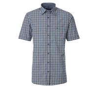 Kurzarmhemd CASAMODA "CASAMODA Freizeithemd Kurzarm kariert", Herren, Gr. M, Normalgrößen, blau (graues dunkelblau), 100% Baumwolle, kariert, comfort fit, Hemden (61234554-M) graues dunkelblau