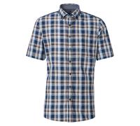 Casa Moda Casual Comfort Fit Hemd Kurzarm blau