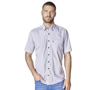 Kurzarmhemd CASAMODA "CASAMODA Freizeithemd Kurzarm Print", Herren, Gr. 3XL, Normalgrößen, blau, 100% Baumwolle, bedruckt, lässig geschnitten, Hemden (60457162-XXXL) blau