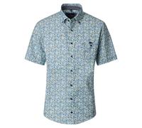 Kurzarmhemd CASAMODA "CASAMODA Freizeithemd Kurzarm Print", Herren, Gr. 3XL, Normalgrößen, grün, 100% Baumwolle, bedruckt, lässig geschnitten, Hemden (42810747-XXXL) grün