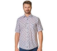 Casa Moda Freizeithemd Kurzarm Print Casual Fit – 100% Baumwolle, bedruckt – Herren L hellblau