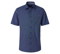 Kurzarmhemd CASAMODA "CASAMODA Freizeithemd Kurzarm Print", Herren, Gr. M, Normalgrößen, blau, 100% Baumwolle, bedruckt, comfort fit, Hemden (82747258-M) blau
