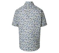 Kurzarmhemd CASAMODA "CASAMODA Freizeithemd Kurzarm Print", Herren, Gr. M, Normalgrößen, dunkelblau, 100% Baumwolle, bedruckt, comfort fit, Hemden (99066439-M) dunkelblau