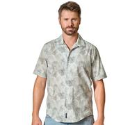 Kurzarmhemd CASAMODA "CASAMODA Freizeithemd Kurzarm Print", Herren, Gr. XL, Normalgrößen, grün (hellgrün), 100% Baumwolle, bedruckt, lässig geschnitten, Hemden (23359909-XL) hellgrün