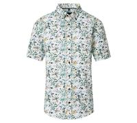Kurzarmhemd CASAMODA "CASAMODA Freizeithemd Kurzarm Print", Herren, Gr. XXL, Normalgrößen, grün, 100% Baumwolle, bedruckt, comfort fit, Hemden (82567724-XXL) grün