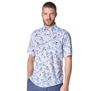 Kurzarmhemd CASAMODA "CASAMODA Freizeithemd Kurzarm Print", Herren, Gr. XXL, Normalgrößen, grün, 100% Baumwolle, bedruckt, lässig geschnitten, Hemden (58320527-XXL) grün