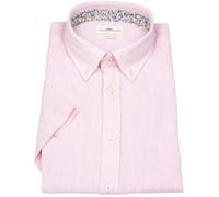 Kurzarmhemd - Casual Fit - Leinen - Button Down Kragen - rosé Fynch-Hatton