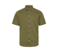 Kurzarmhemd CASUAL FRIDAY "Kurzarmhemd CFAksel", Herren, Gr. XL, N-Gr, grün (winter moss), Obermaterial: 55% Leinen LI. 45% Baumwolle CO., Hemden (98012141-XL) winter moss
