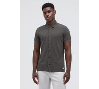 Kurzarmhemd CMPD, Herren, Gr. S, Normalgrößen, pure anthra, Web, Material: 100% Baumwolle, bestickt, regular fit normal, Bündchen, Hemden, aus Baumwolle (83882823-S) pure anthra
