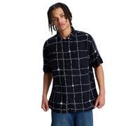 Kurzarmhemd DC SHOES "Wired Resort", Herren, Gr. S, US-Größen, schwarz, Obermaterial: 100% Viskose;, Hemden (77172345-S) schwarz