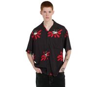Kurzarmhemd ELEMENT "Relax Resort", Herren, Gr. M, schwarz (poppies), Obermaterial: 100% Viskose., Hemden (89501000-M) poppies